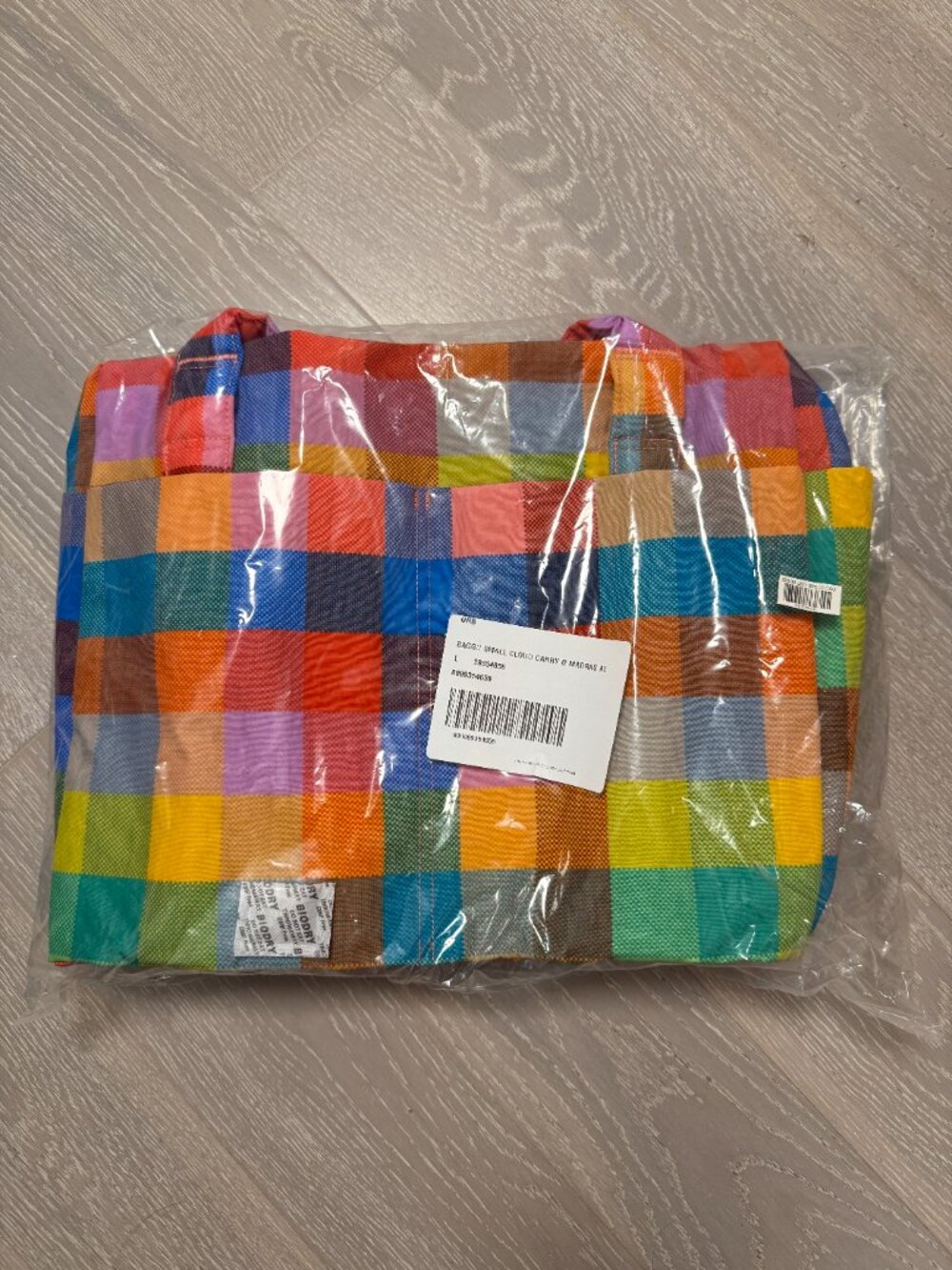 NWT Baggu Madras Small Cloud Carry-On Bag Travel